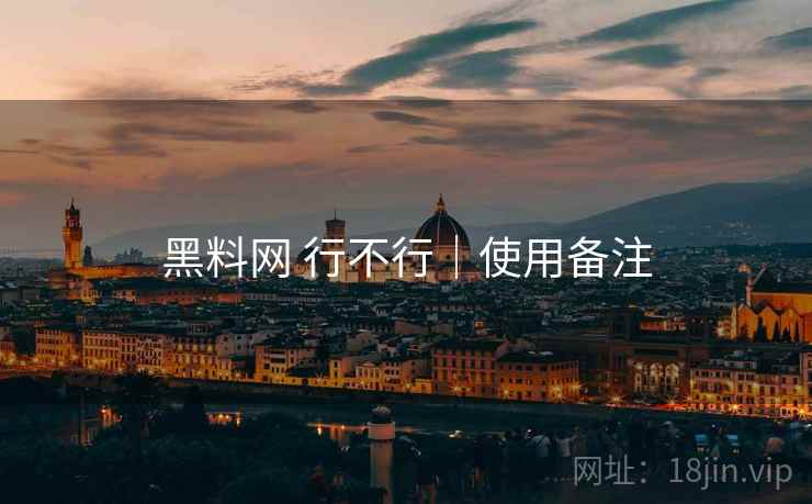 黑料网 行不行｜使用备注  第2张