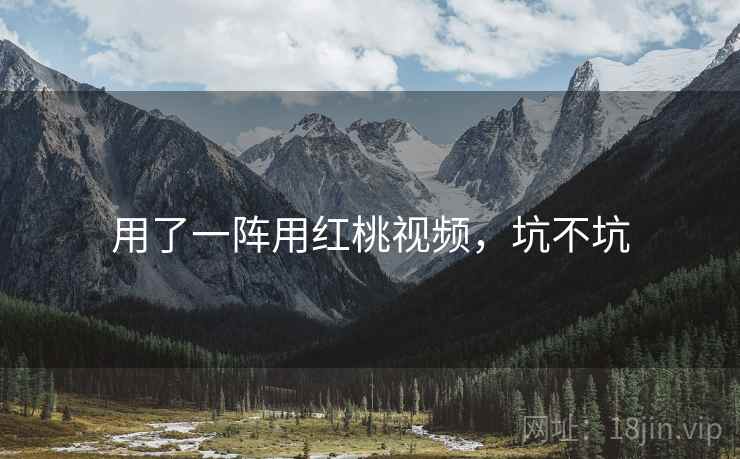 用了一阵用红桃视频，坑不坑