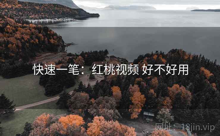 快速一笔:红桃视频 好不好用